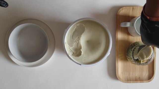 Making Shea Butter Infusion Close-Up