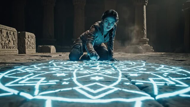 Mystical Ritual Unveiled - A Captivating Display of Magic and Enchantment.