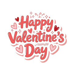 Fototapeta premium Valentine's Day Celebration with Hearts and Decorations
