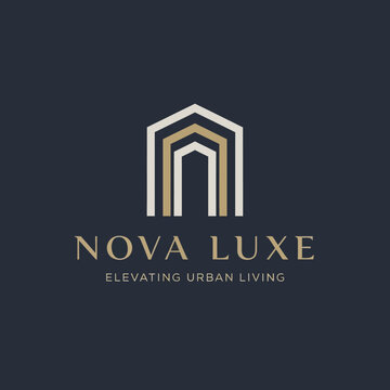 Luxury Logo Design with Geometric Shapes.