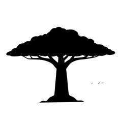 vector tree silhouette  