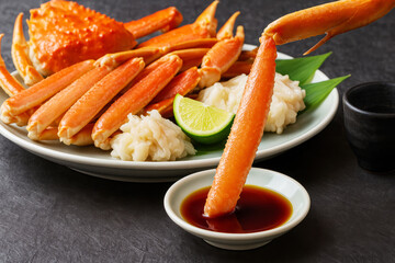 ズワイガニの刺し身