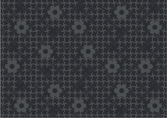 Background pattern inspired by Korean lattice motifs and floral shapes. © rose and sonata