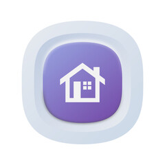 Obraz premium Web Navigation Icons – Home Button & UI Elements 