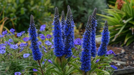Echium Pride of Madeira with Copy Space