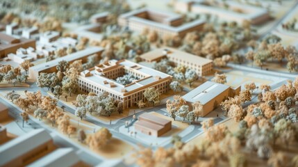 Educational Institution Maquette Display