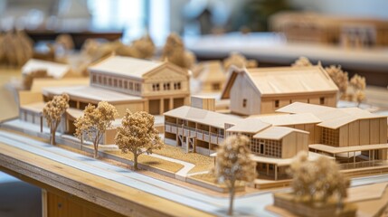 Educational Institution Maquette Display