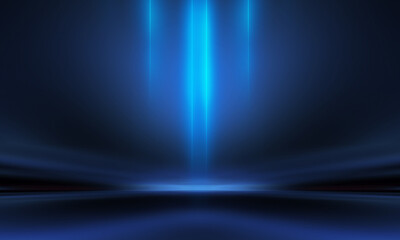 Obraz na płótnie Canvas Abstract blue light rays background