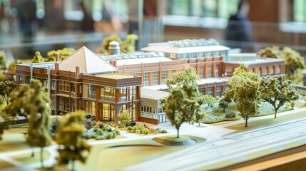 Educational Institution Maquette Display