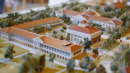 Educational Institution Maquette Display