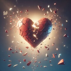 My heart shattered into pieces and floated in mid-air.