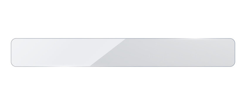 Transparent Glass plate background. Realistic screen glass, window effect with flare, clear glass showcase, glossy plastic glare frame, acrylic with glares and light, plexiglas, 3d.