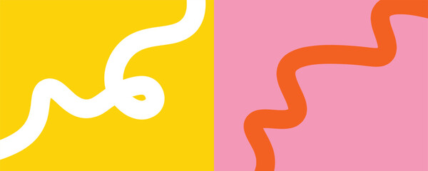 Obraz premium Vibrant abstract poster with flowing shapes in warm colors featuring colorful, fluid wavy lines for a dynamic, modern feel, motivational design typography for creative wall art