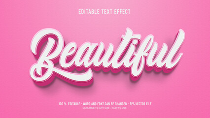 beautiful editable text effect 
