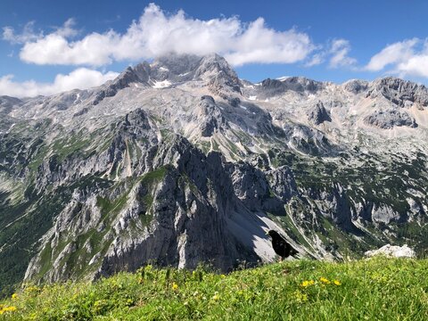 Tosc peak, Julian Alps, Slovenia, 2275m, hiking, summer