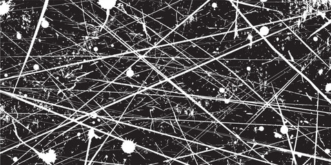 minimalist black and white splatter background, chaotic paint splashes, white ink drips and stains on dark background. blask design art © HAMDI