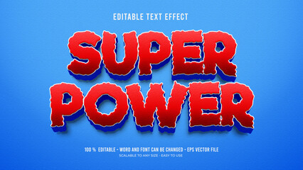 super power editable text effect 