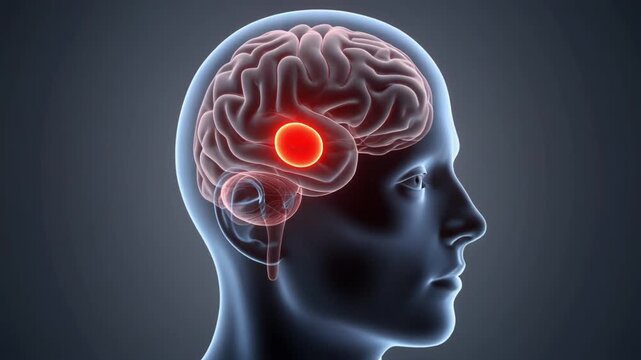 Understanding brain functions through animation of head and amygdala activity in the human brain