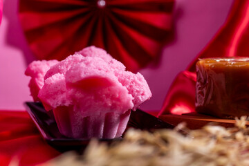 Chinese prosperity cake or Fa Gao (Fortune cake, Lucky cake) is often made and eaten during Chinese New Year