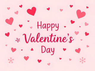 valentine background with hearts