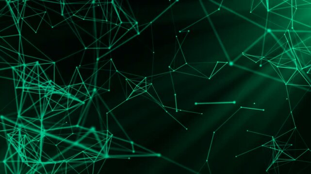 Abstract green digital network background
