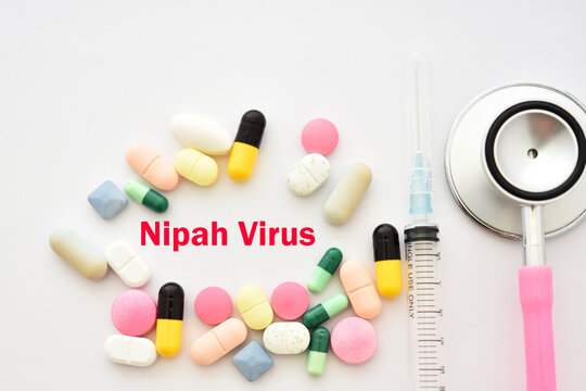 Drugs for Nipah virus treatment, medical concept