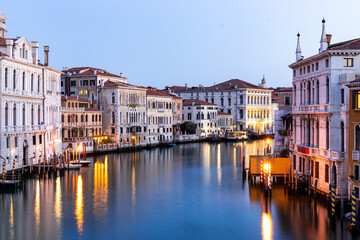 Fototapeta premium View of Venice from the famous Accademia Bridge (Italy)