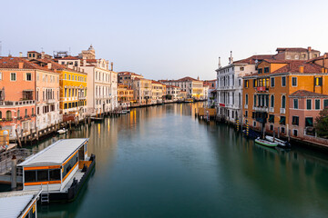 Obraz premium View of Venice from the famous Accademia Bridge (Italy)