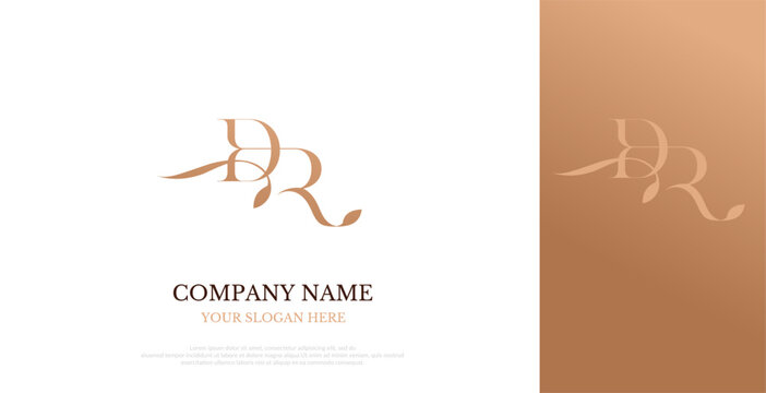 Initial DR Logo Design Elegant