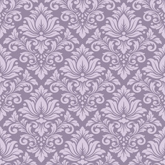 Fototapeta premium Vintage damask seamless pattern wallpaper, classic damask seamless pattern design, floral damask pattern vector for Wallpaper, Fabric, Branding, Packaging, Invitations, Wedding, Home Decor Design
