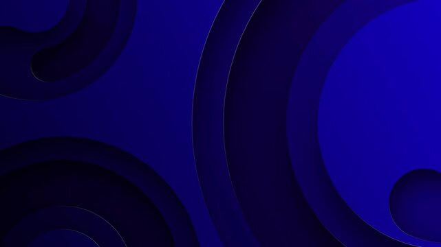 Blue abstract design with layered circular shapes. Suitable for backgrounds, website banners, digital art projects, and modern designs.