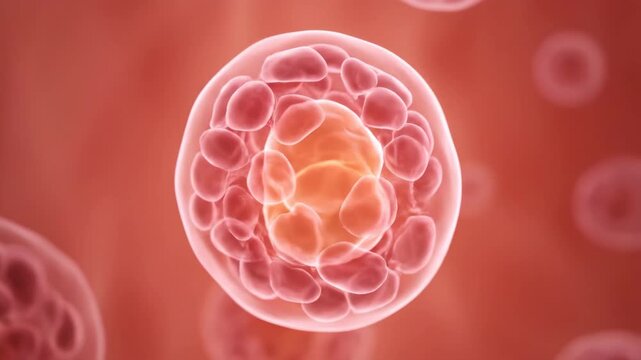 3D Visualization of a Human Embryo's Blastocyst Stage Development