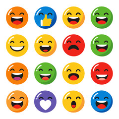 Fototapeta premium Social reaction emoji 