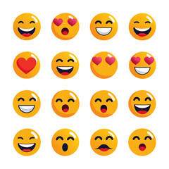 Obraz premium Social reaction emoji 