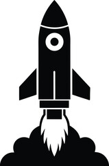 Fototapeta premium space rocket vector illustration