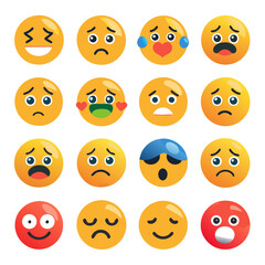 Fototapeta premium Social reaction emoji 