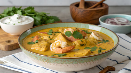 prawn and fish malai curry