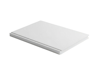A white square object on a plain white background isolated on transparent background