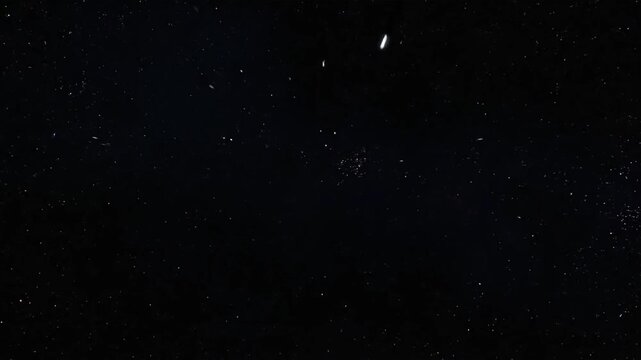 Explore the vastness of space with stars, galaxies, and comets visible at night