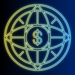 Global Finance Neon Sign