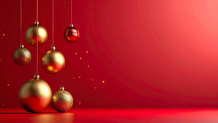 Minimal Christmas Background With Copy Space And Luxury Holiday Atmosphere