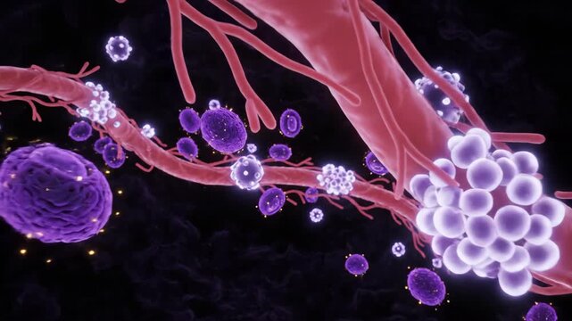 3D Cellular Biology: Traveling Through Cytoplasm with Mitochondria and ATP