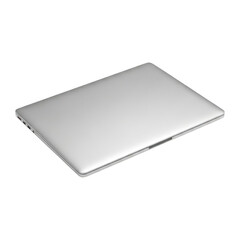 Closed Silver Laptop Cut-out