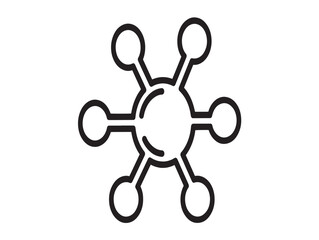 Minimalist network connection icon
