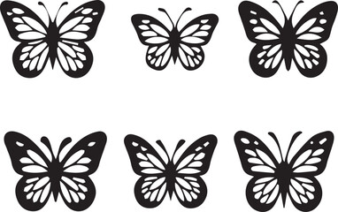 Fototapeta premium Elegant Butterfly Icon Design for Nature Branding and Creative Projects.