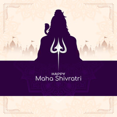 Happy Maha Shivratri Indian cultural festival background