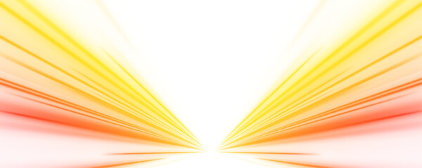 Obraz premium Neon orange and red light waves twist over a dark horizon, creating sparks, glowing trails, and dynamic energy flows.