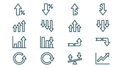 Set of construction site equipment, buildings, and worker vector icons © StockStudio