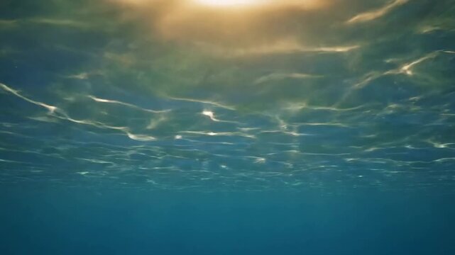 Subtle Caustics Refraction Loop Focus on the gentle distortion and light bending as rays pass through moving water.