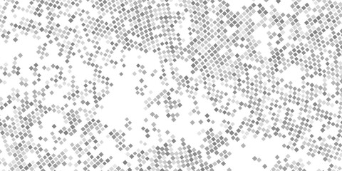 Abstract gray white background with mesh of squares. Mosaic. Geometric template